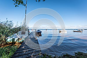 The lake of Lacanau on the French Atlantic coast