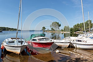 The lake of Lacanau on the French Atlantic coast