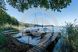 The lake of Lacanau on the French Atlantic coast