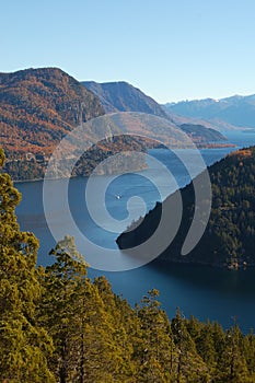 Lake Lacar in autumn