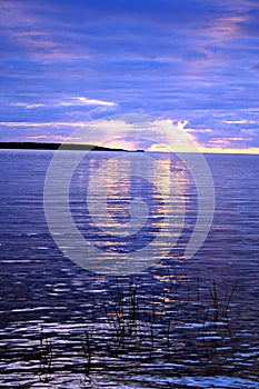 Lake Ladoga. Sunset. photo