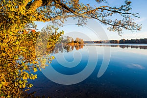 Lake landscape at fall