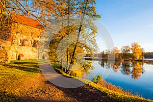 Lake landscape at fall