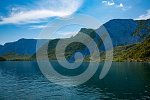 Lake Landscape Hallstadt Austria Forrest