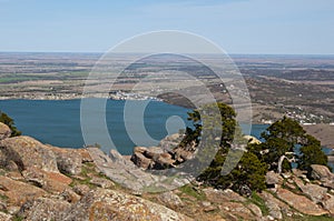 Lake Lawtonka providing water for Fort Sill and Lawton