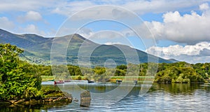 Lake Leane in a sunny morning, in Killarney National Park, County Kerry, Ireland. photo