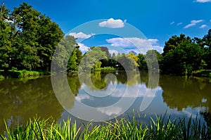 Lake in Lednice Park photo