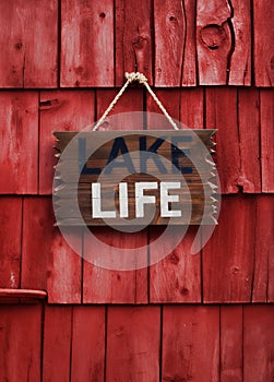 Lake life sign