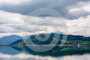 Lake liptovska mara in slovakia