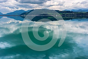 Lake liptovska mara in slovakia