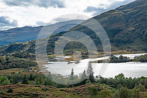 Lake Loch Shiel in Glenfinnan Valley, Scotland