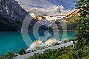 Lake Louise in Alberta Canada in summer