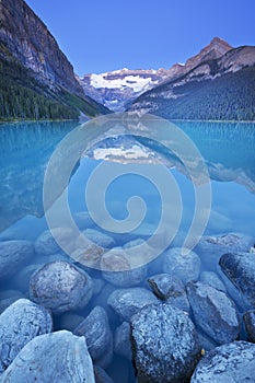 Lake Louise, Banff National Park, Canada at dawn