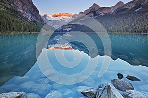 Lake Louise, Banff National Park, Canada at sunrise