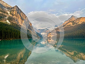 Lake Louise in Banff National Park in the Canadian Rockies.