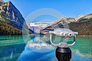 Lake Louise With Mount Victoria Glacier in Banff National Park