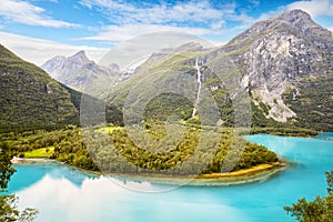 Lake Lovatnet in Norway