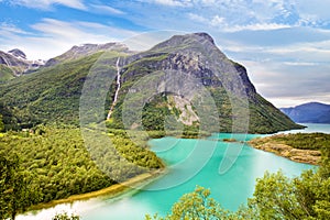 Lake Lovatnet in Norway photo
