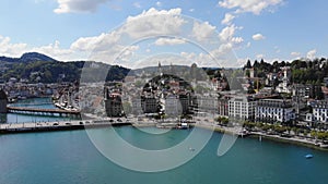 Lake Lucerne in Switzerland also called Vierwaldstaetter See in Switzerland