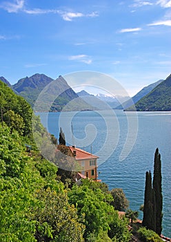 Lake Lugano, Ticino, Switzerland photo