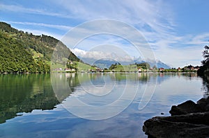 Lake Lungern Mountains