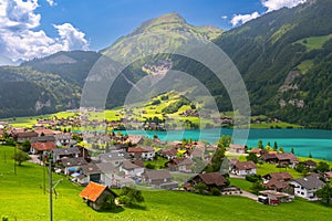 Swiss village Lungern, Switzerland