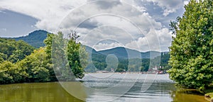 Lake lure and chimney rock landscapes