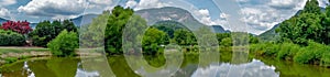 Lake lure and chimney rock landscapes