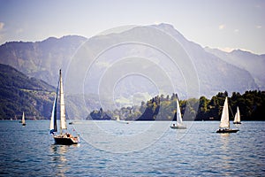 Lake in Luzern, Switzerland