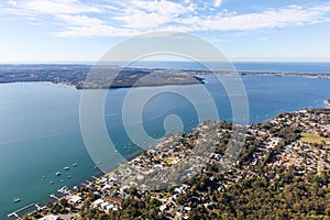 Lake Macquarie - aerial view NSW Australia