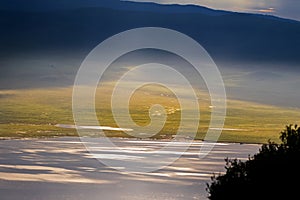 Lake Magadi, also called Makat, center of Ngorongoro Crater Conservation Area in Tanzania