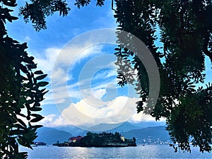 Lake Maggiore, Piedmont region, Italy. Isola Bella, Borromeo Islands and fairytale