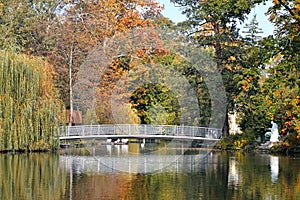 Lake in Maksimir park, Zagreb, Croatia