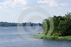 Lake Malar MÃÂ¤laren Stockolm largest fresh water lake