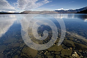 Lake Manapouri, South Island, New Zealand.