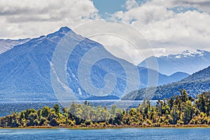 Lake Manapouri and surrounding Mountains, Fiordland, New Zealand