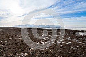 Lake Manyara landscape, Tanzania. Dramatic sky. African panorama