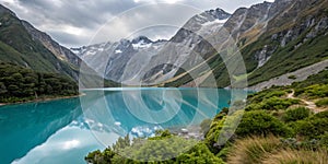 Lake Marian, New Zealand photo