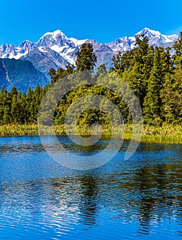 Lake Matheson is glacial lake