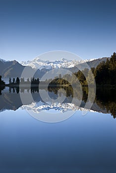 Lake Matheson, Mt Cook, New Zealand