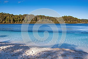 Lake Mc Kenzie at sunset in Fraser Island, Queensland