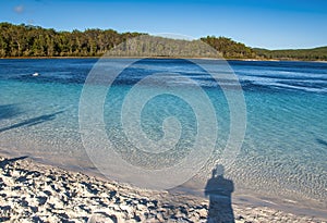 Lake Mc Kenzie at sunset in Fraser Island, Queensland