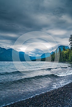 Lake McDonald, Glacier National Park, Montana. Portrait