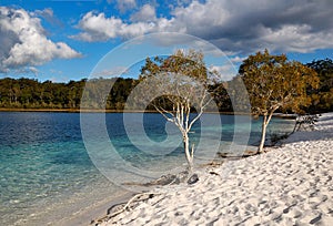 Lake McKenzie on Fraser Island, Australia photo