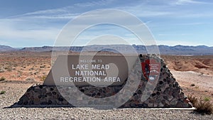 Lake Mead National Recreation Area Welcome Sign