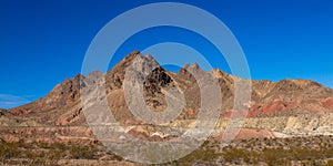 A striking mountain at Lake Mead National Recreation Area in southern Nevada