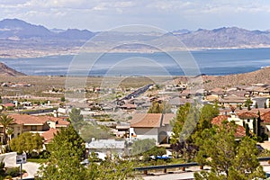 Lake Meade and Boulder city suburb NV. photo