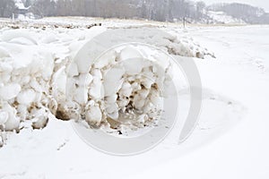 Lake Michigan ice balls