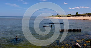 Lake Michigan shoreline near Ludington state park