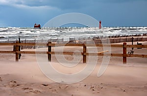 Lake Michigan storm